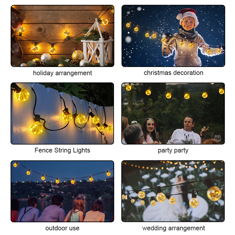 HCP081  G40暖光铜线灯串